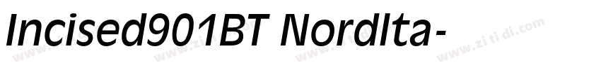 Incised901BT Nordlta字体转换